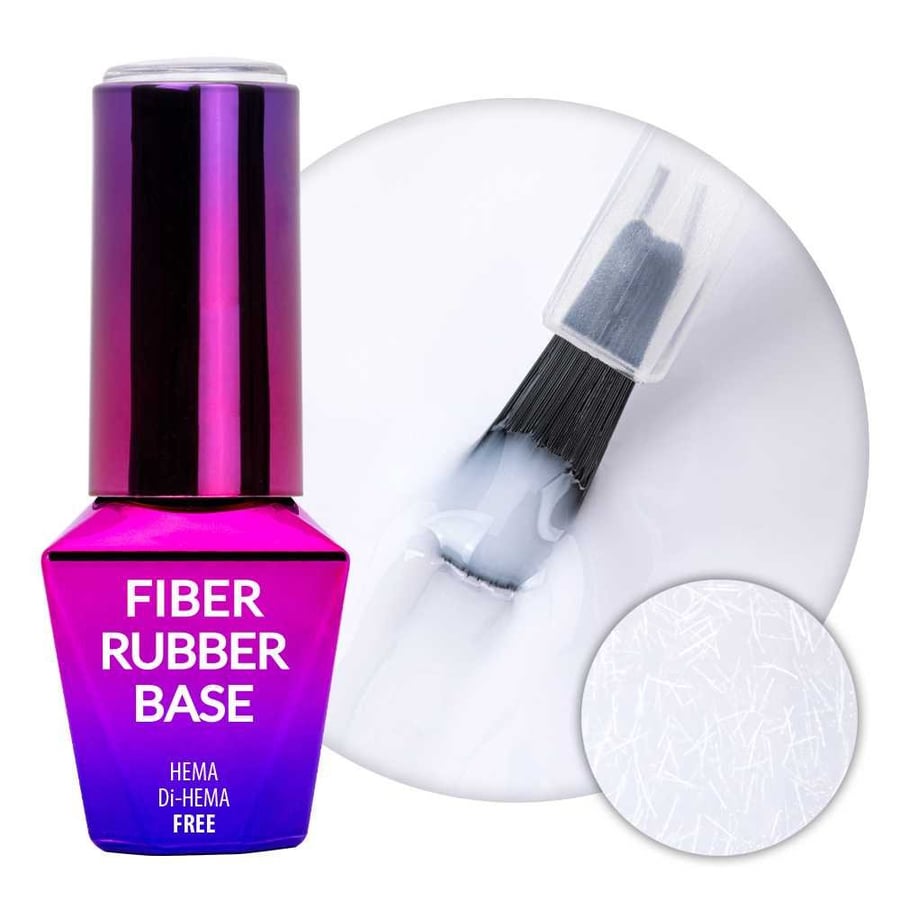 

Основа из волокнистого каучука MollyLac White Whisper HEMA/Di-HEMA Free 10 г