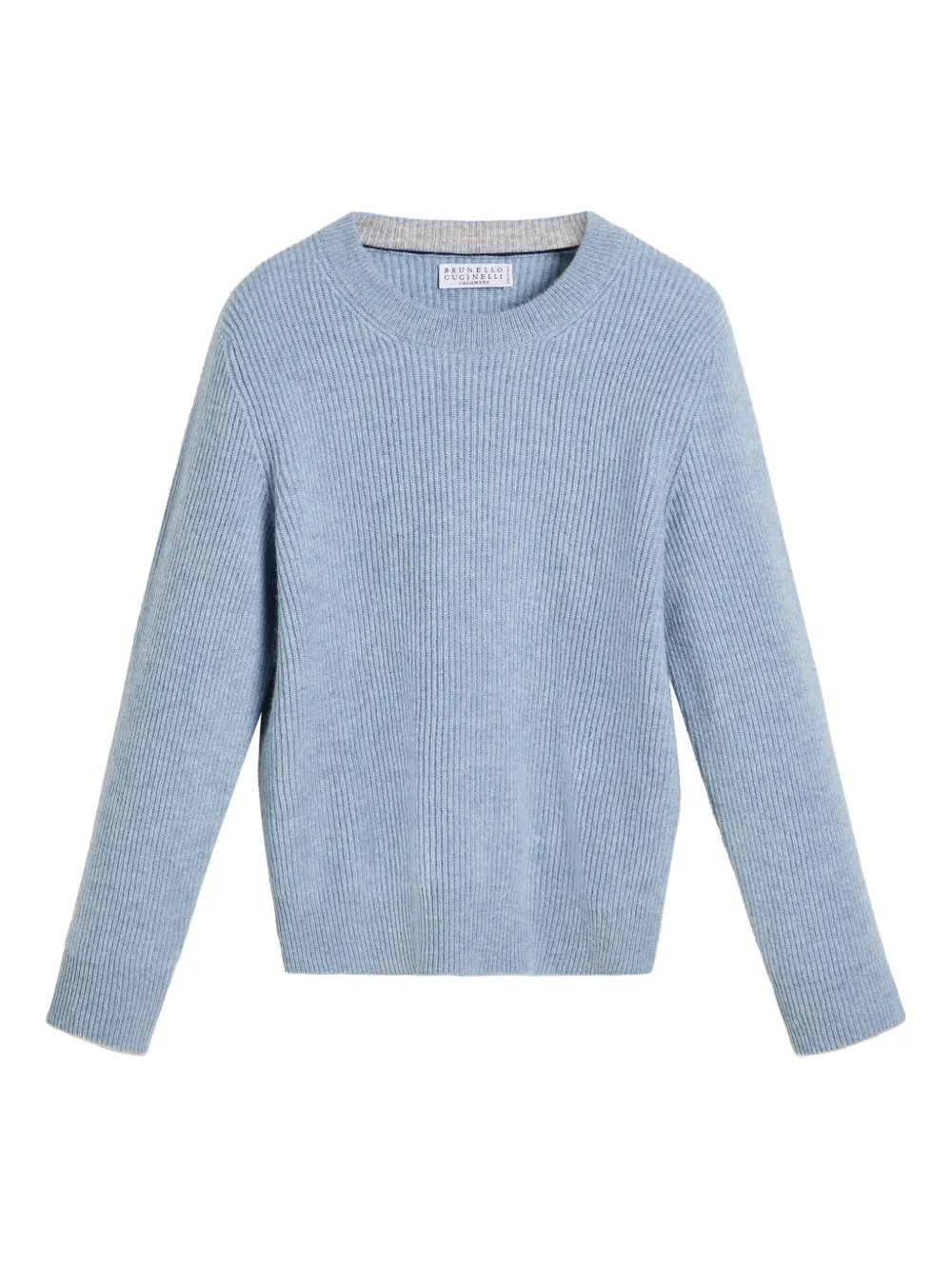 

Кашемировый свитер в рубчик Brunello Cucinelli Kids, синий
