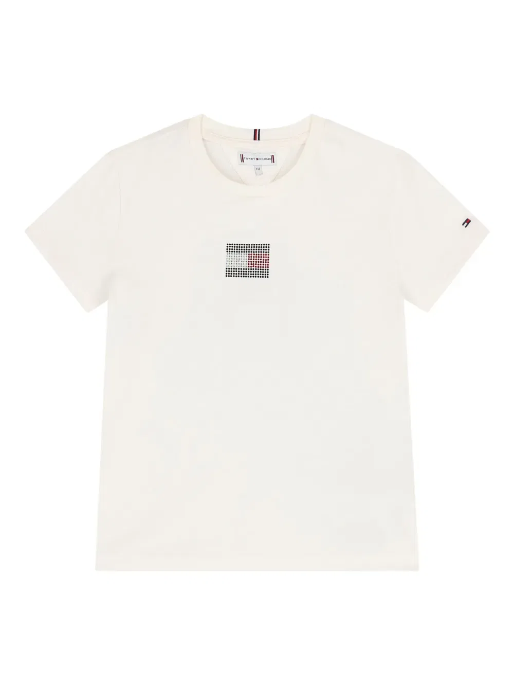 Футболка с украшенным логотипом Tommy Hilfiger Junior, нейтральный