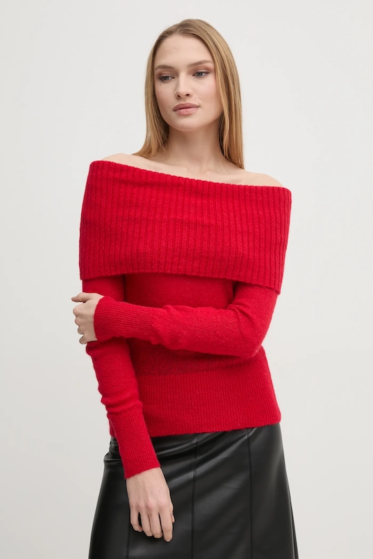 

Свитер с добавлением шерсти Sisley, красный