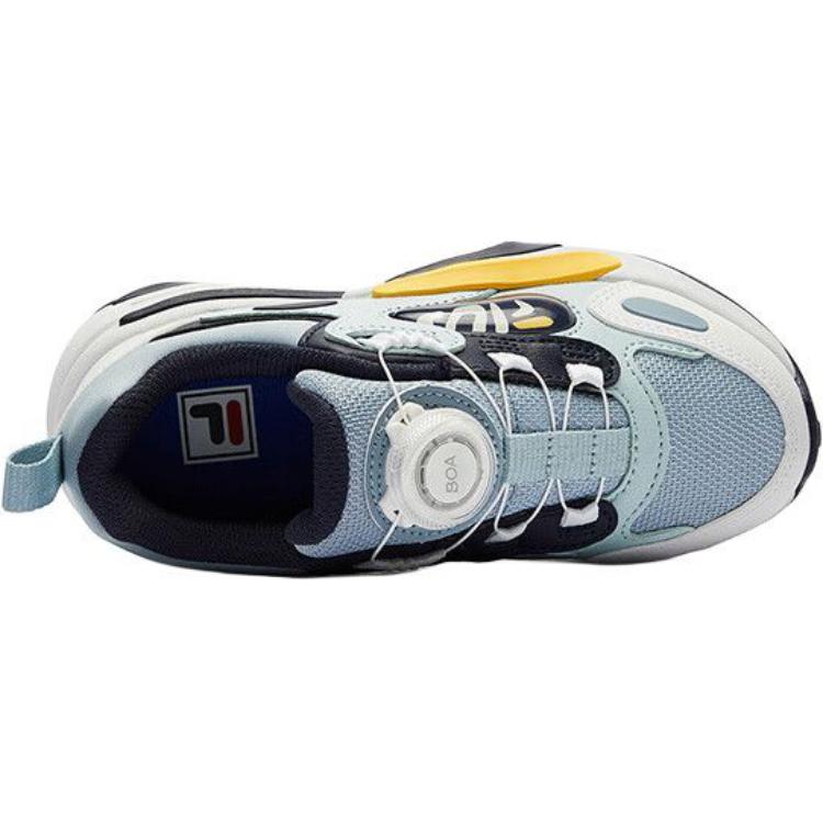 FILA KIDS Кроссовки Fila Whale с низким верхом, устойчивые к истиранию, с поддержкой отскока, синие, белые, детские — фото 4