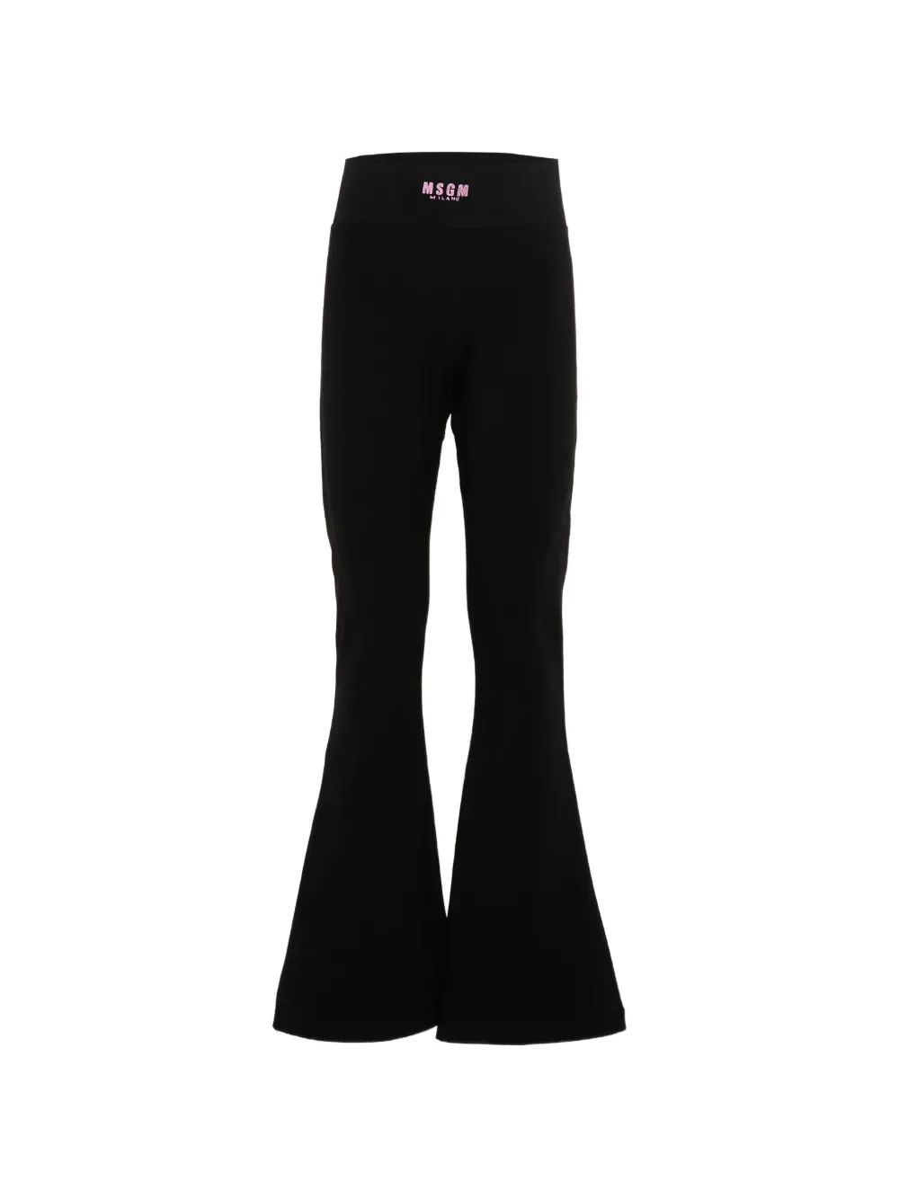 Расклешенные леггинсы MSGM Kids, черный