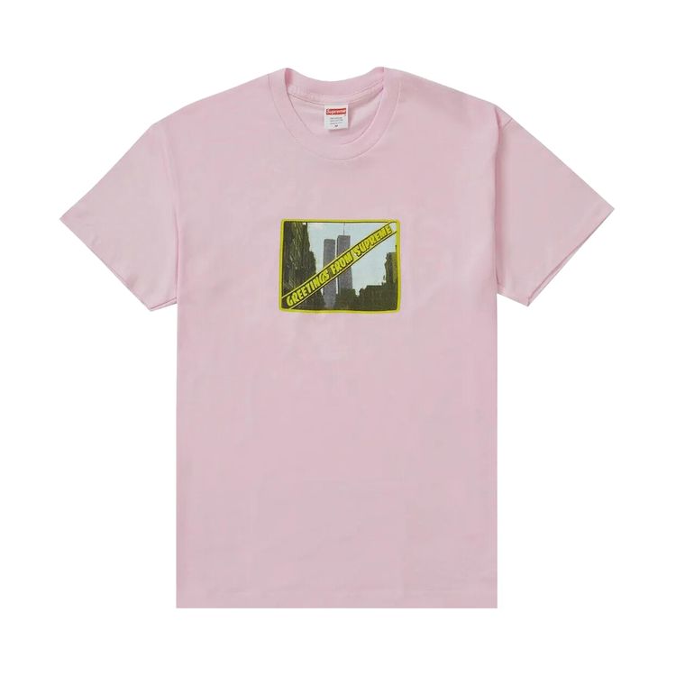 

Футболка Supreme Greetings Tee Light Pink, розовый