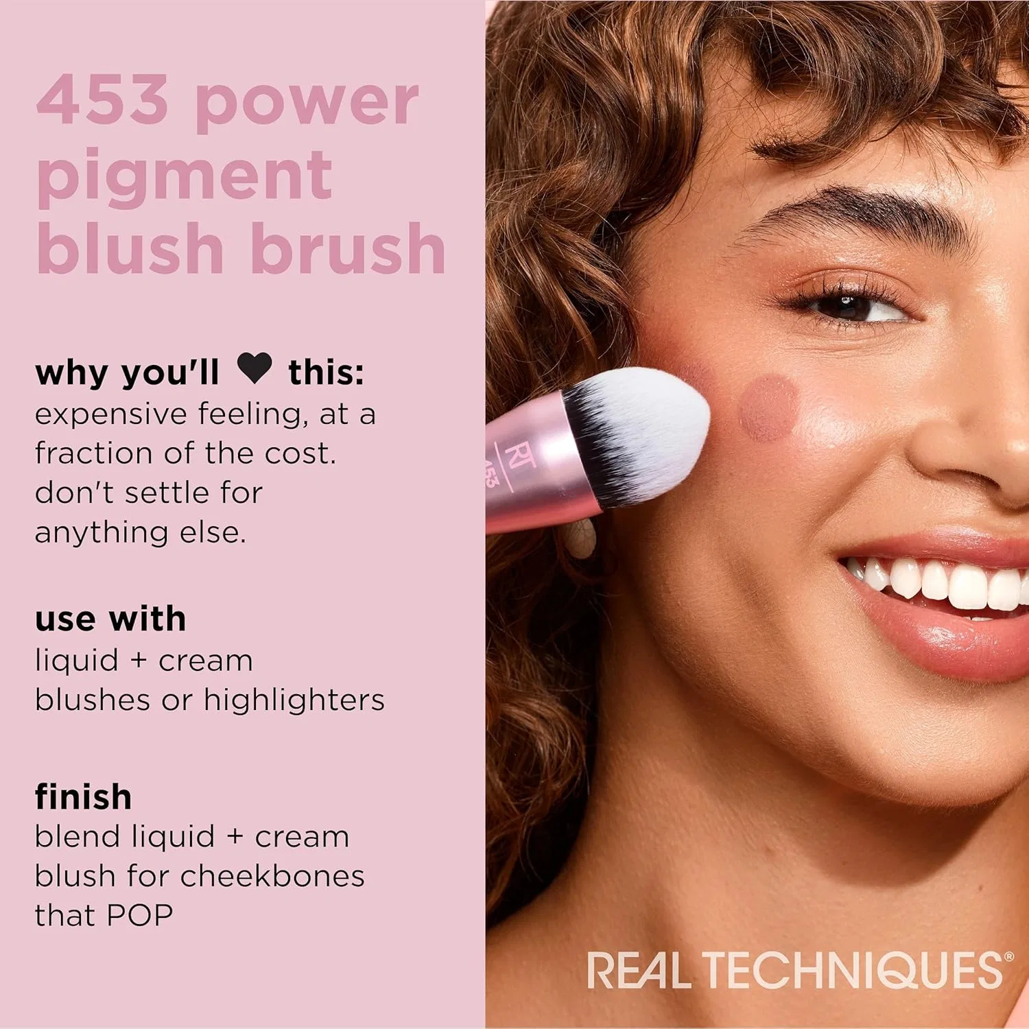 Кисть для румян Real Techniques Power Pigment Blush Makeup Brush Real Techniques — фото 3