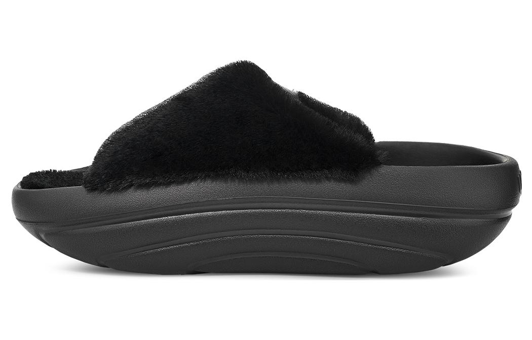 Плюшевый слайд FoamO черный женский UGG