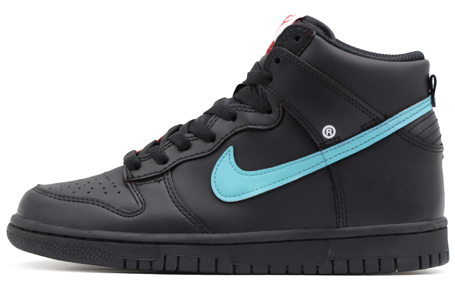 

Кроссовки для скейтбординга Dunk женские высокие черные/синие Nike, Черный, Кроссовки для скейтбординга Dunk женские высокие черные/синие Nike