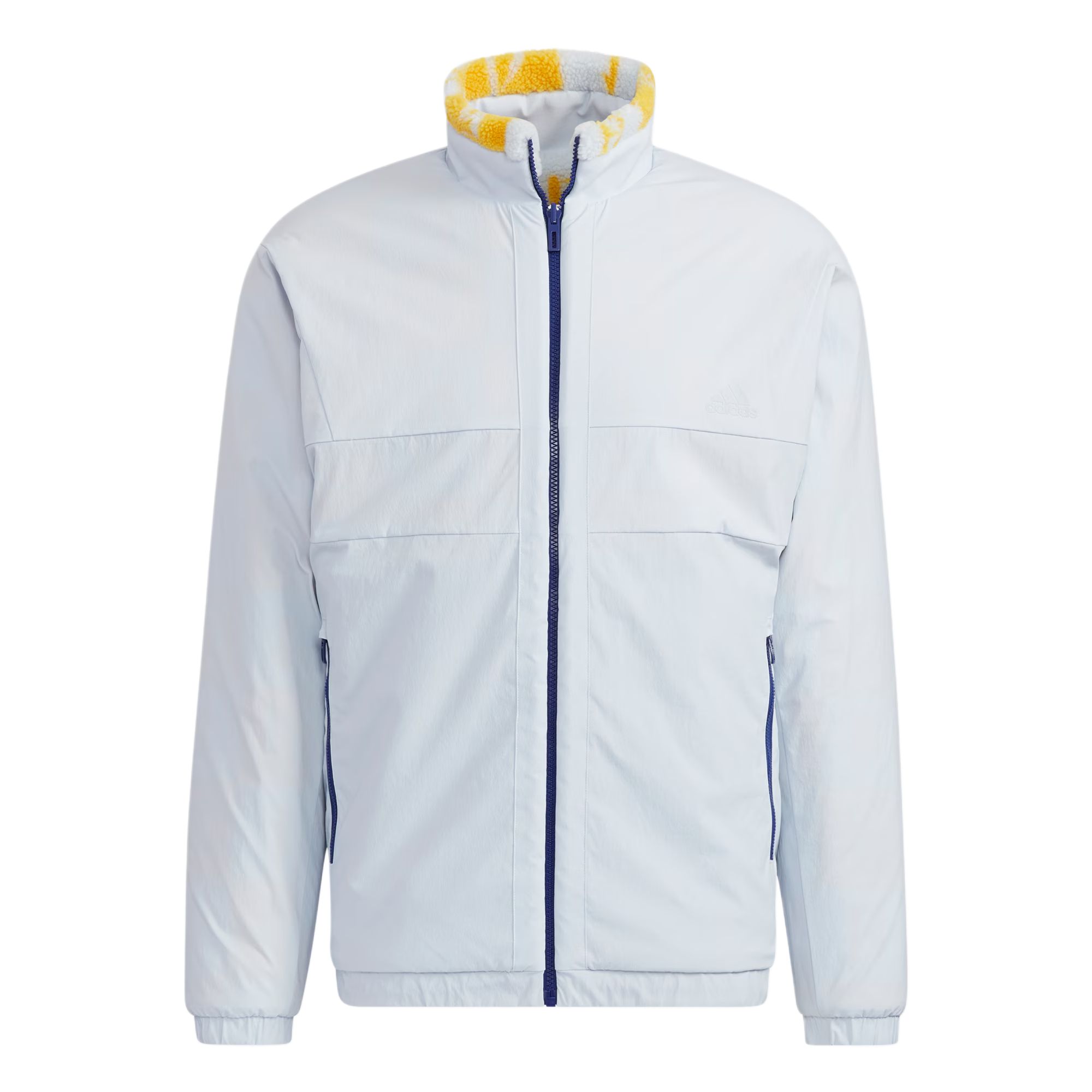 Adidas Куртка мужская светло-голубая белая белая, Light Blue/White/White — фото 3