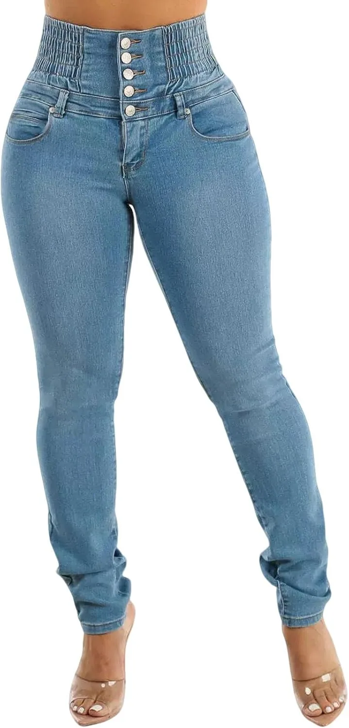 

Utcoco Женские джинсы Skinny Stretch с завышенной талией