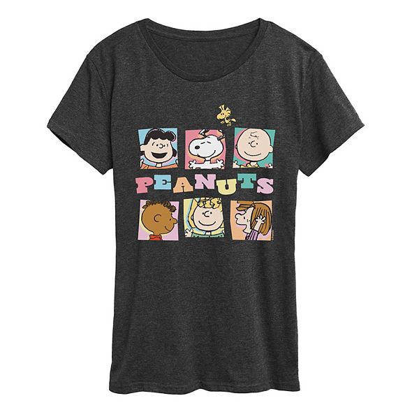 

Футболка с принтом Women's peanut group boxes Licensed Character, Heather Charcoal
