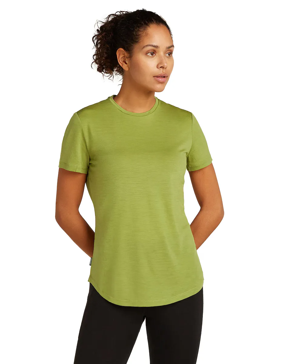 

Футболка женская W Mer 125 Cool-Lite Sphere III SS Tee ICEBREAKER, зеленый