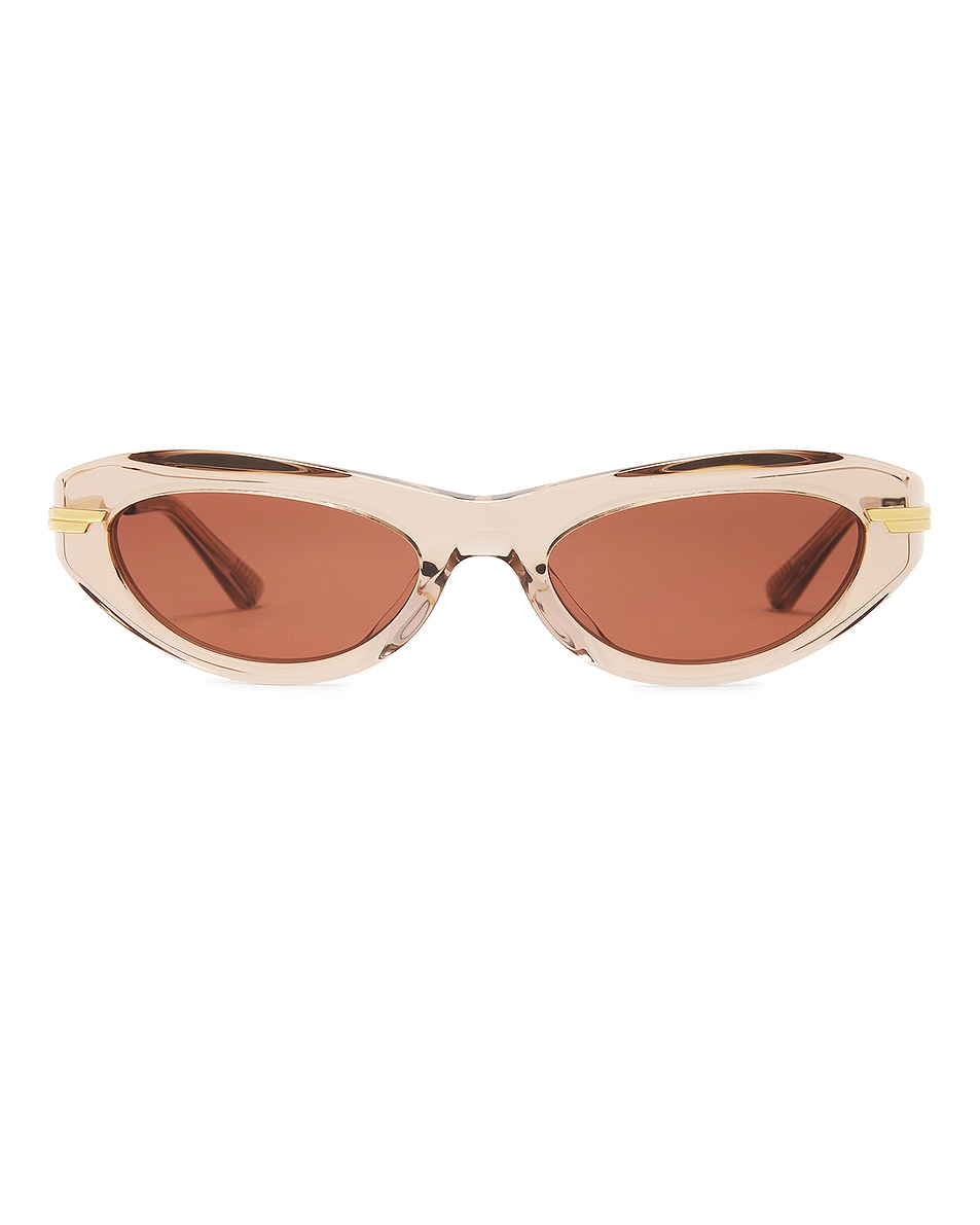 

Овальные солнцезащитные очки Bottega Veneta, Brown