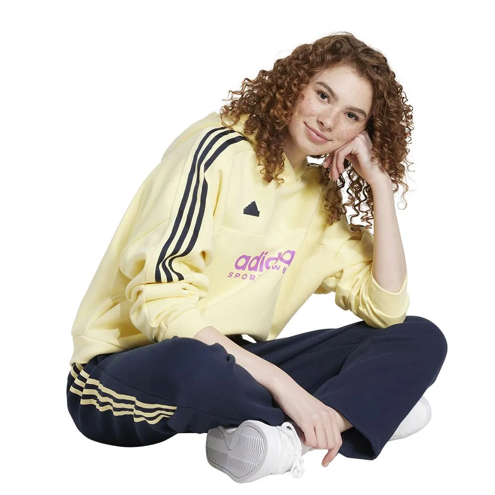 Джоггеры adidas Tiro Cut 3 Stripes Fleece, синий — фото 2