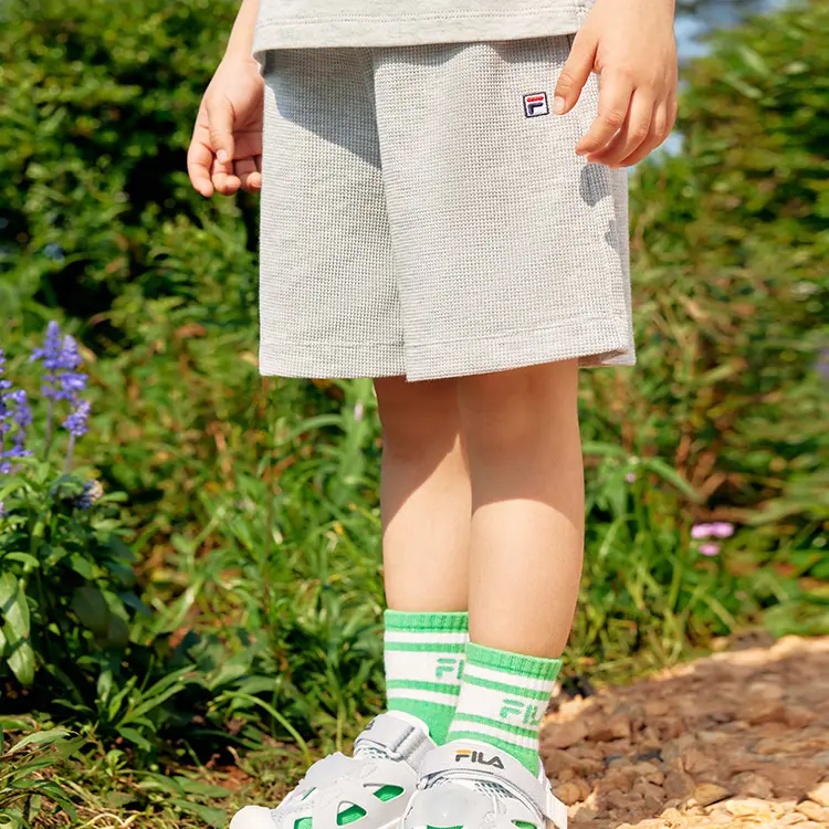 Шорты Mardi New Light Heather FILA KIDS, светло-серый — фото 3