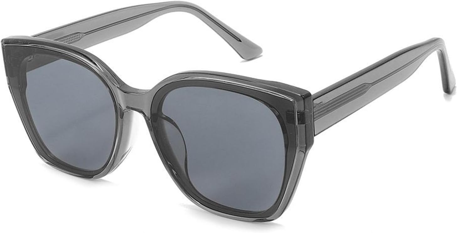 

Ретро-солнцезащитные очки большого квадратного размера для женщин - поляризованные солнцезащитные очки с защитой от УФ-излучения UV400 в ацетатной оправе для вождения и путешествий. D,1 Bubmari, D