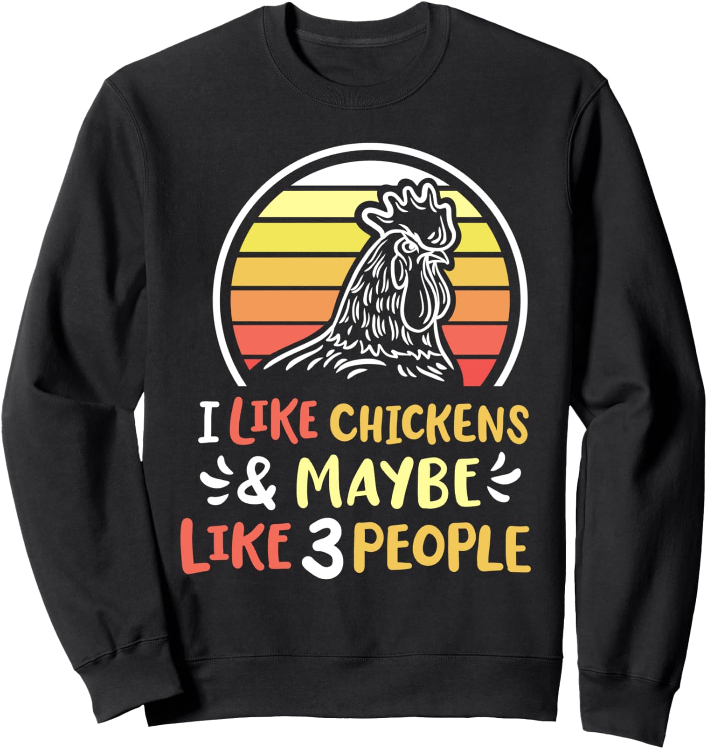 

Я обожаю кур, и, наверное, троим из нас нравится ретро-толстовка с надписью Куриная ферма Funny Animal Chicken Lover Farmer Gifts Store, черный