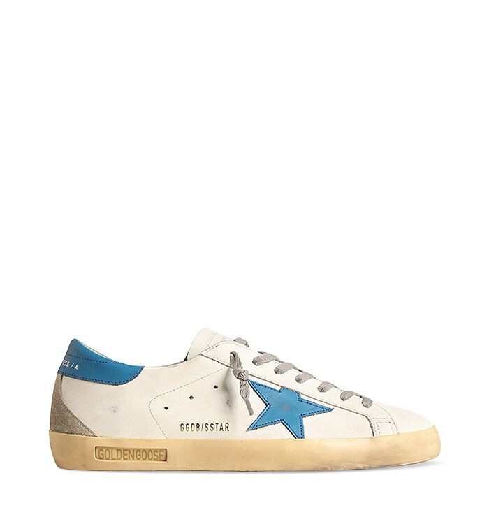 

Мужские кроссовки Golden Goose Super Star на шнуровке, белый