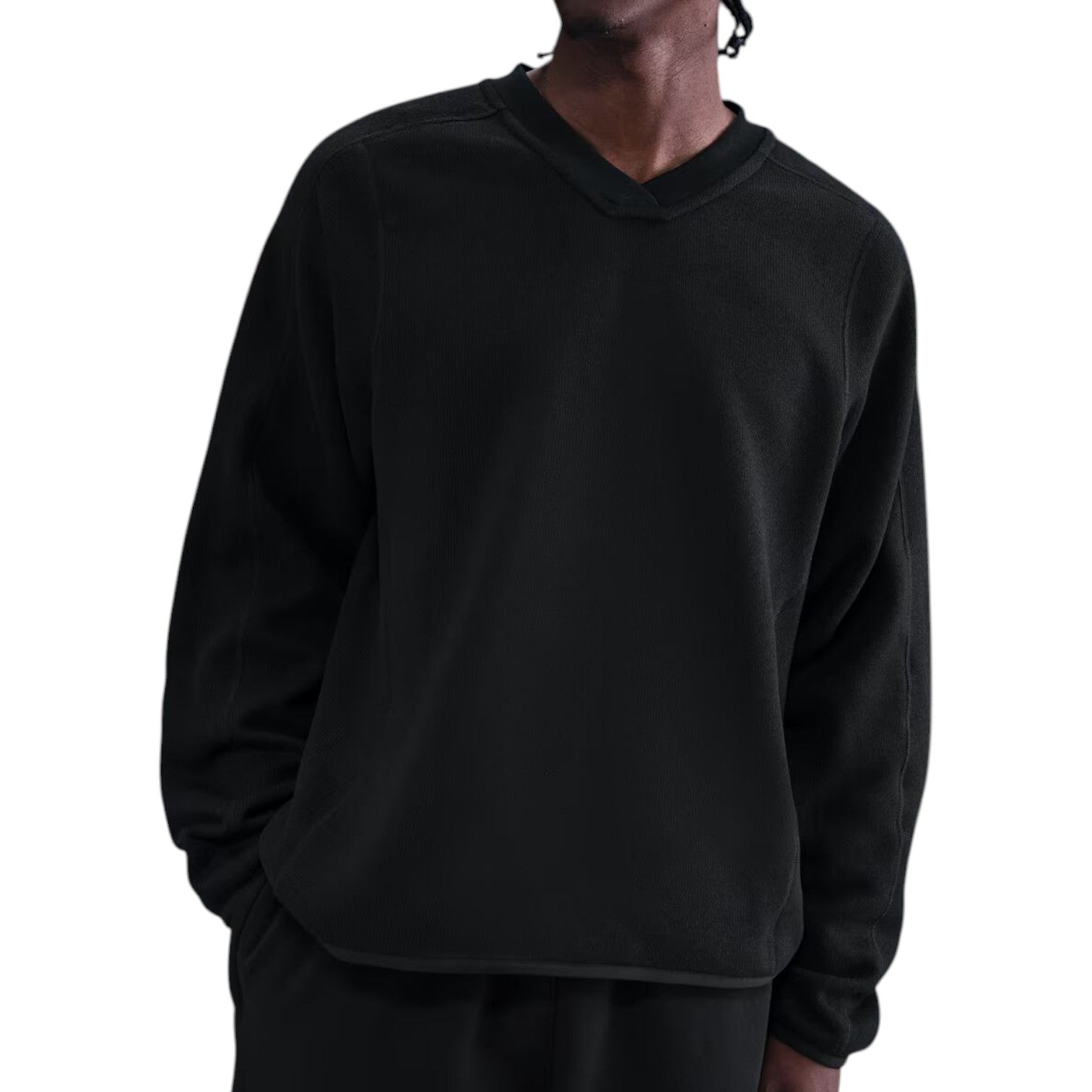 Футболка Nike x Stussy Thermal Pullover Sweatshirt 'Black' — фото 2