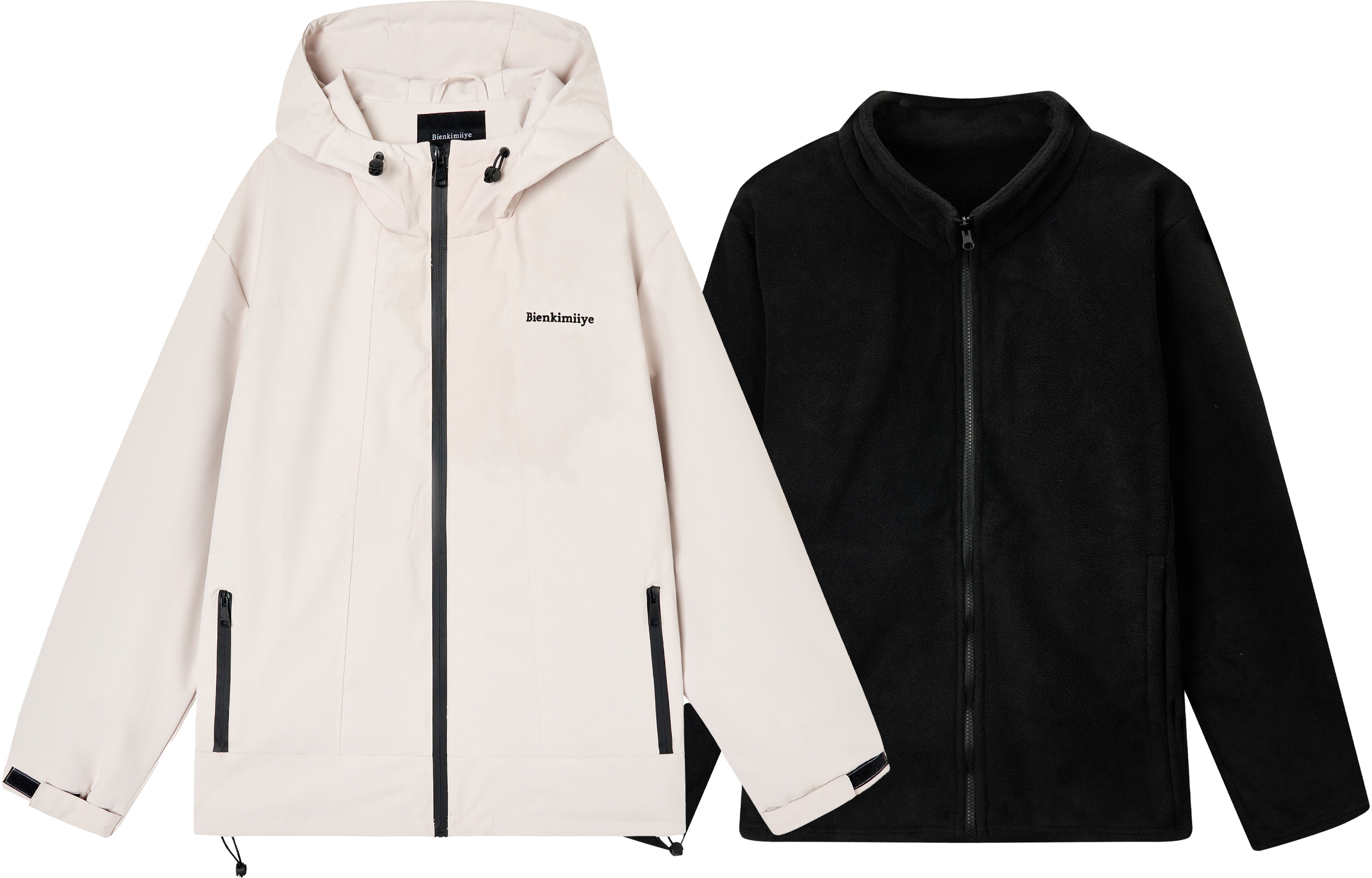 

BIENKIMIIYE Куртка Unisex, Ecru (3-in-1)