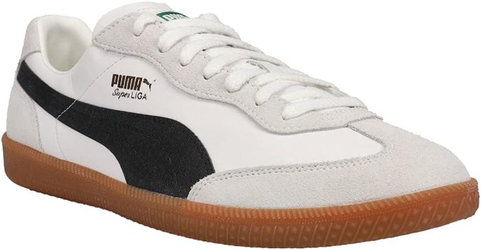 Мужские кроссовки PUMA Super Liga OG Retro, белый/черный/золотой — фото 4