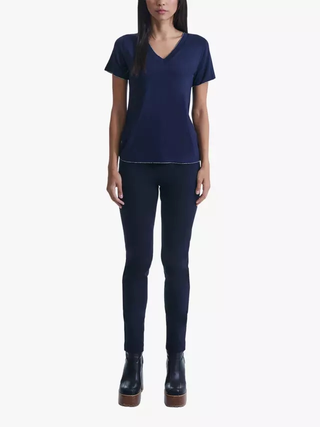 

Футболка James Lakeland Metallic Trim V-Neck, темно-синий