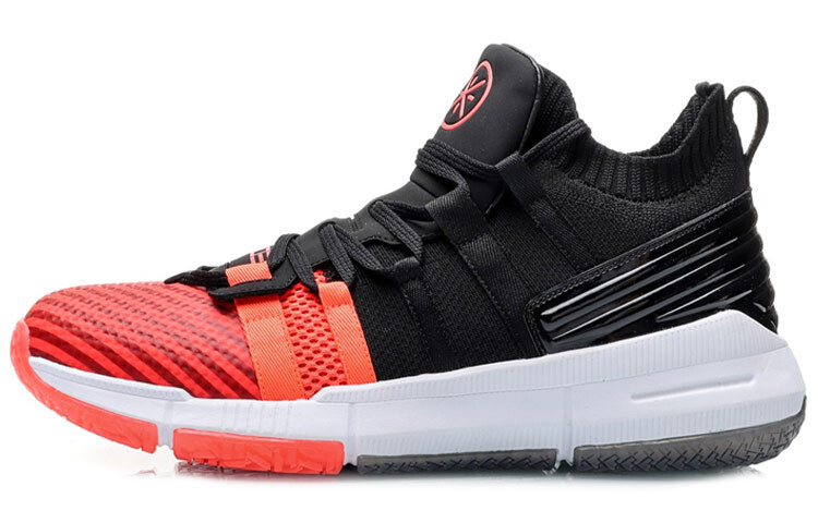 

Баскетбольные кроссовки мужские среднего размера, черные/красные Lining