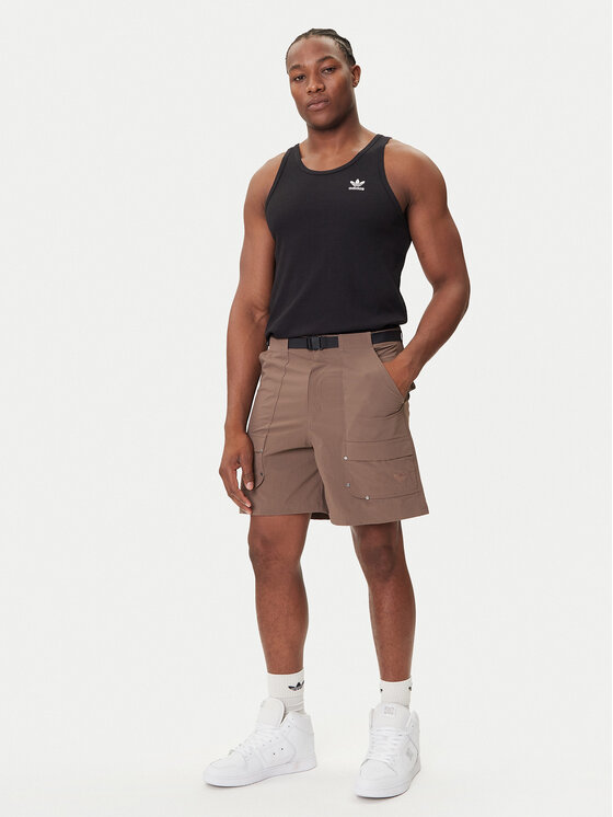 Шорты из ткани loose fit Premium Essentials Utility Cargo JW1081 Adidas, коричневый — фото 2