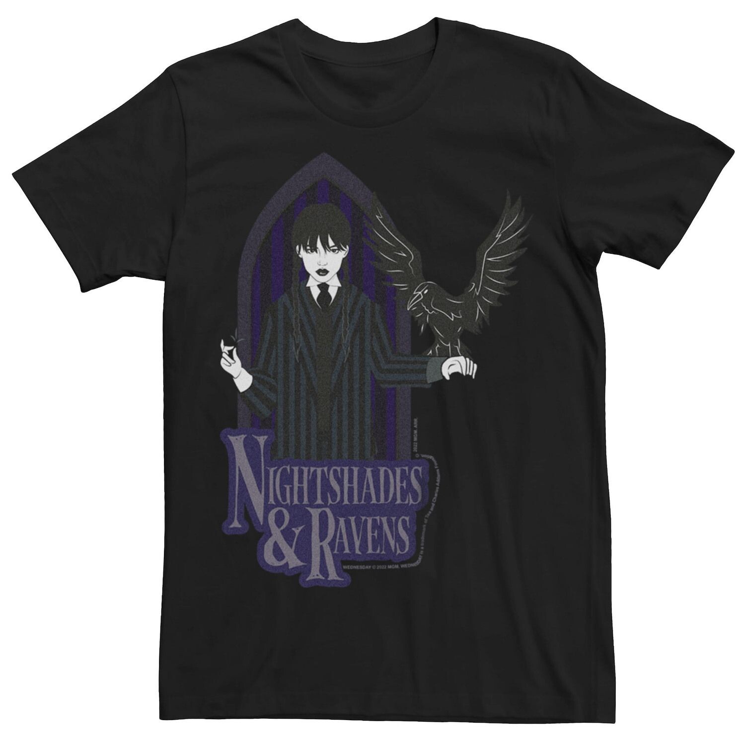 

Мужская футболка Wednesday Nightsades And Ravens Licensed Character