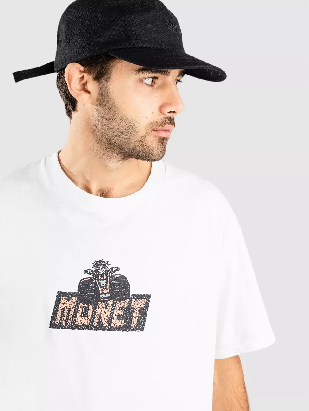 

Универсальная футболка Monet Skateboards, белый