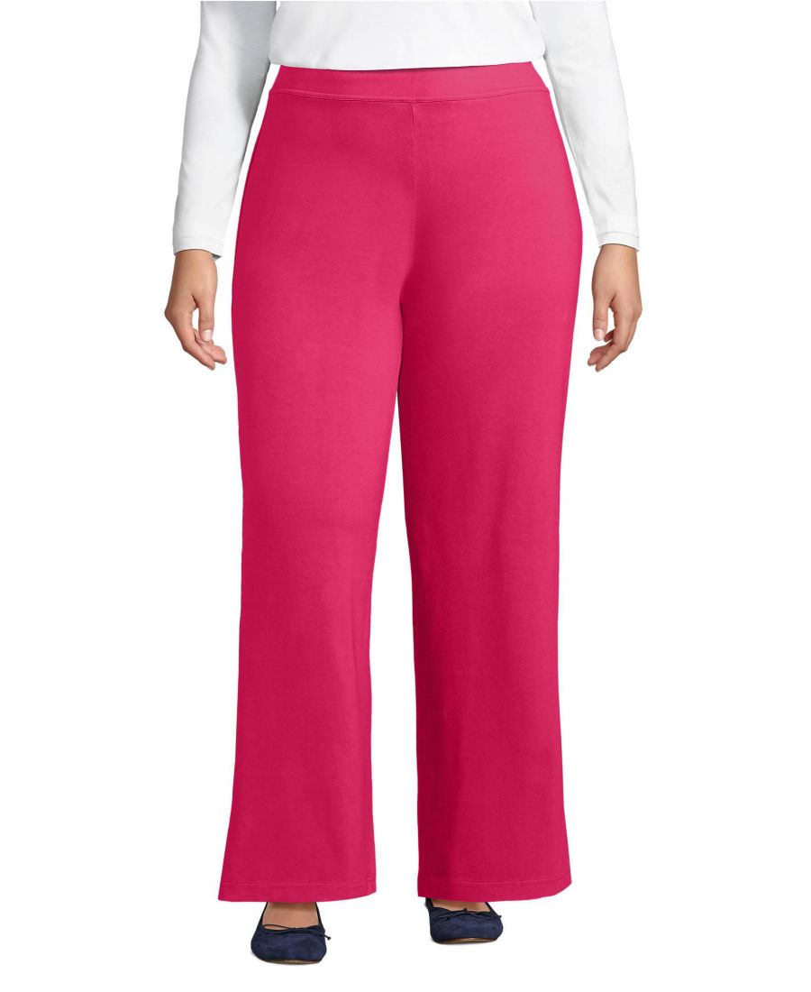 

Женские брюки Starfish с высокой посадкой и широкими штанинами Lands' End, Spiced rhubarb