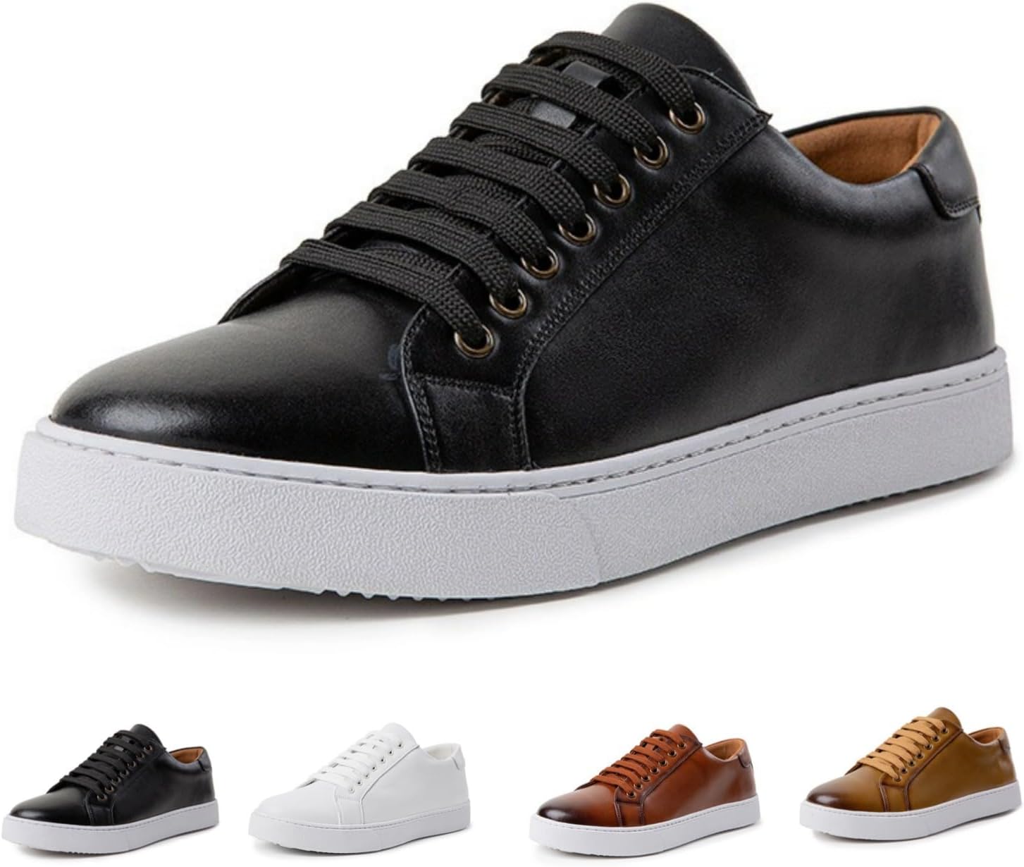 

Мужские повседневные деловые кроссовки MACEFIL, удобная официальная обувь, классические кожаные офисные туфли для мужчин, черный