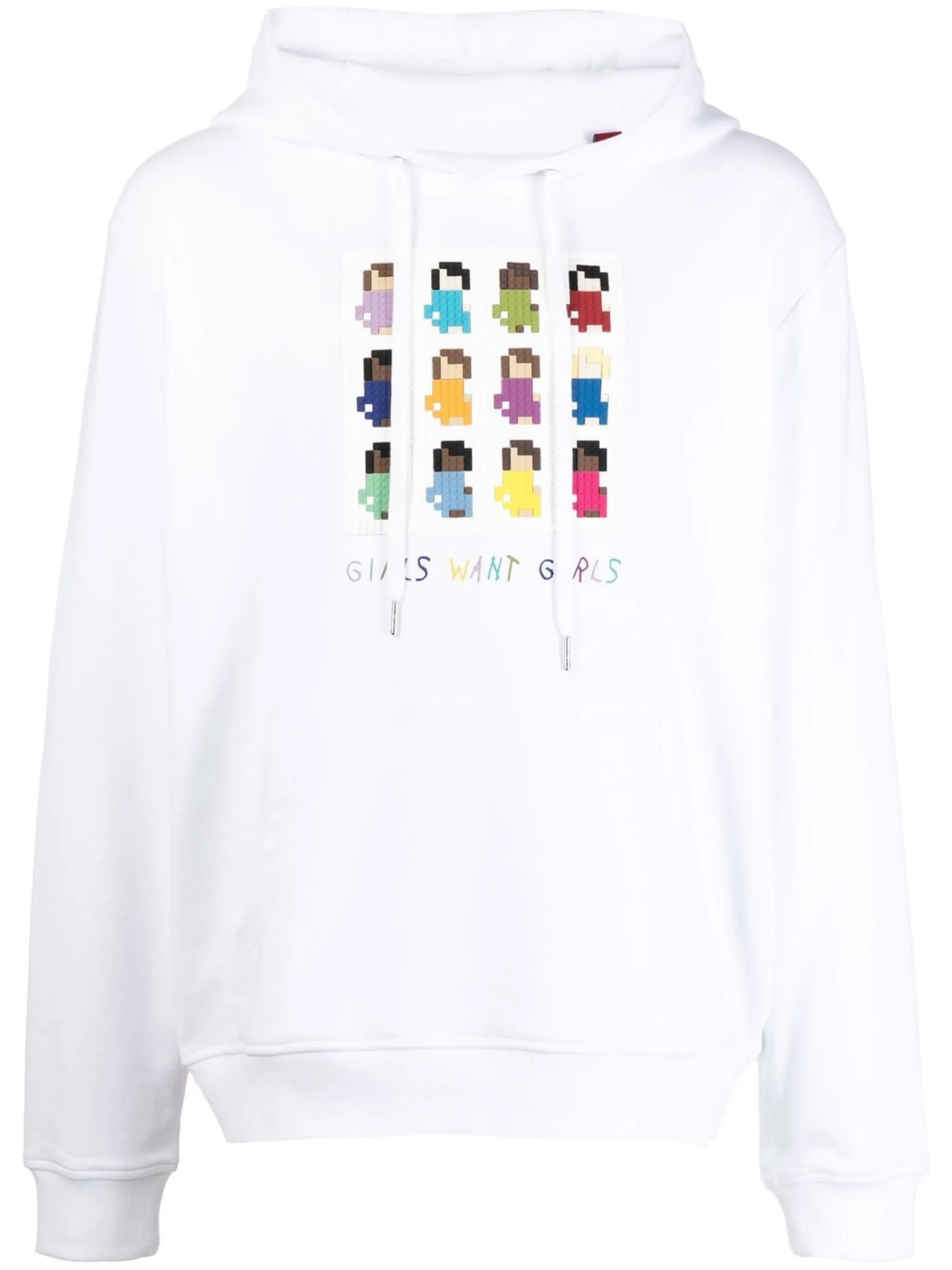 

Худи с графичным принтом Mostly Heard Rarely Seen 8-Bit, белый