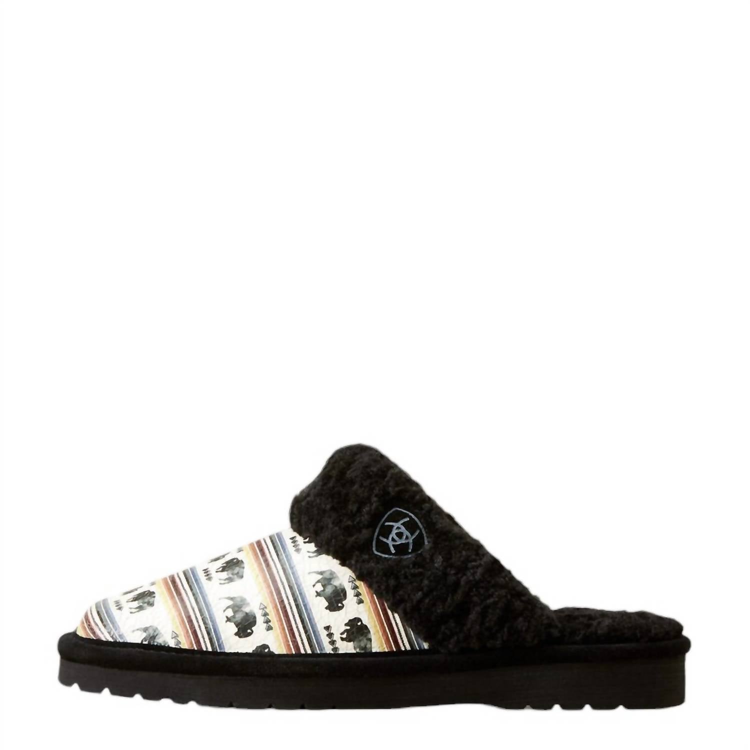Женские тапочки Jackie с квадратным носком в принте буйвола ARIAT, Buffalo Print — фото 3