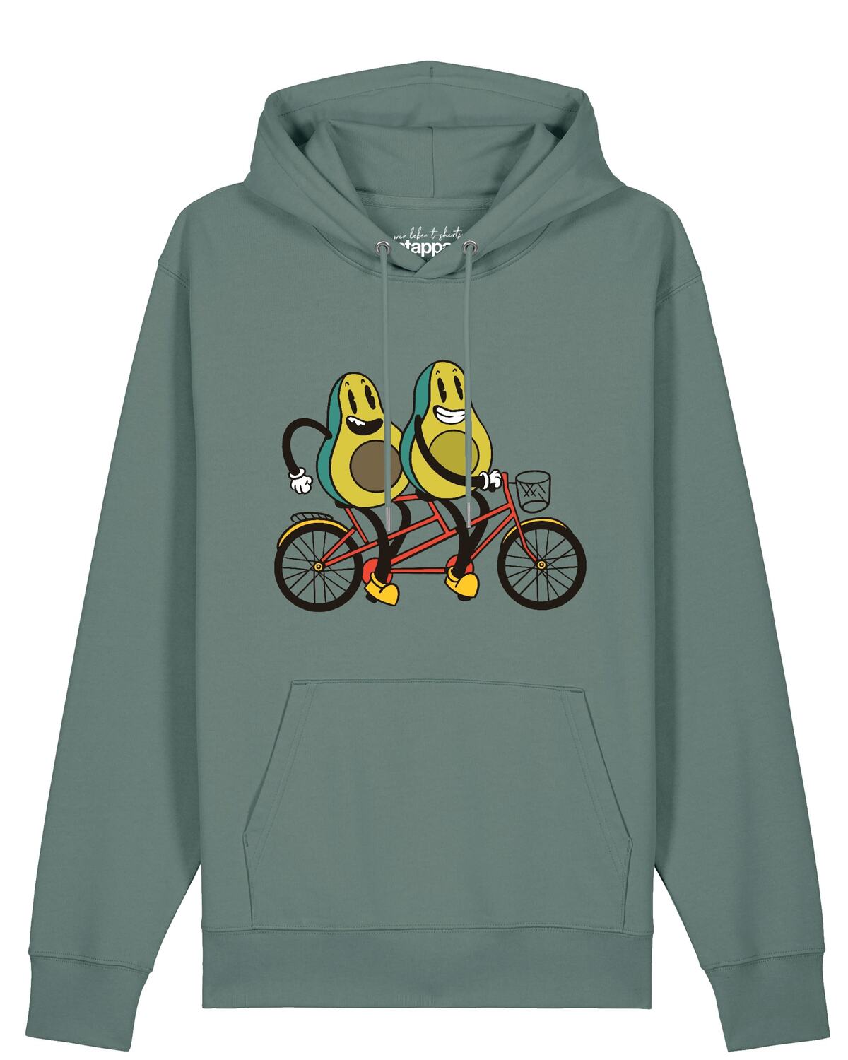 

Watapparel Свитер 'Avocado Fahrrad' в зеленом цвете