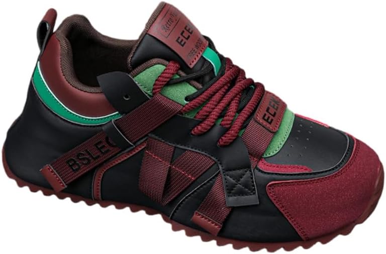 

Мужские спортивные кроссовки большого размера с толстой подошвой для бега и фитнеса, подходят для всех сезонов, с промежуточной подошвой из EVA Fusecottc, красный