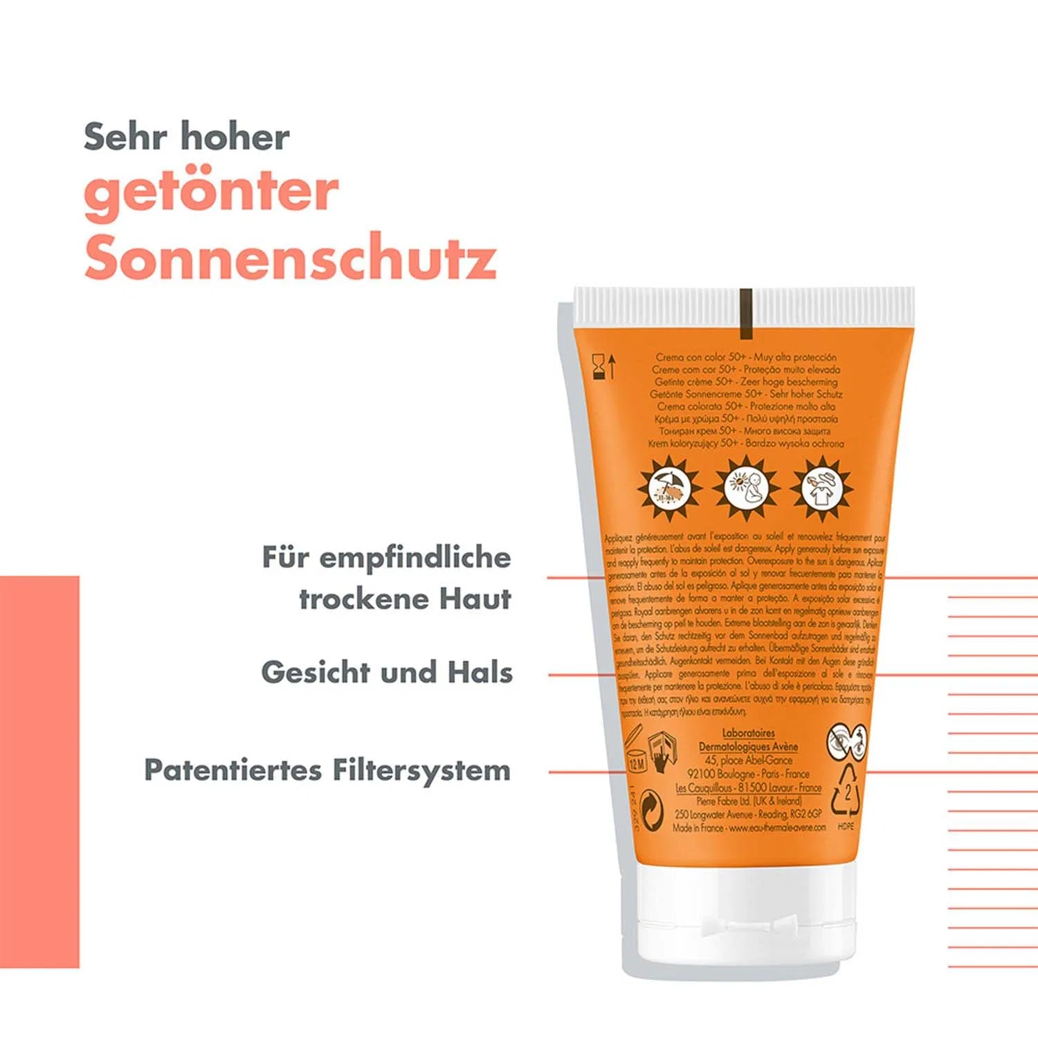 Тонирующий солнцезащитный крем SPF 50+ от Avène Avene — фото 4
