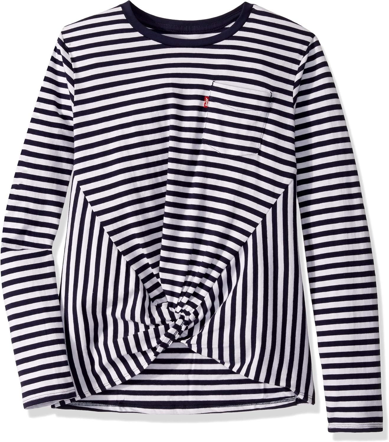 

Футболка Levi's для девочек с длинным рукавом и завязкой спереди, Maritime Blue, Синий, Футболка Levi's для девочек с длинным рукавом и завязкой спереди, Maritime Blue