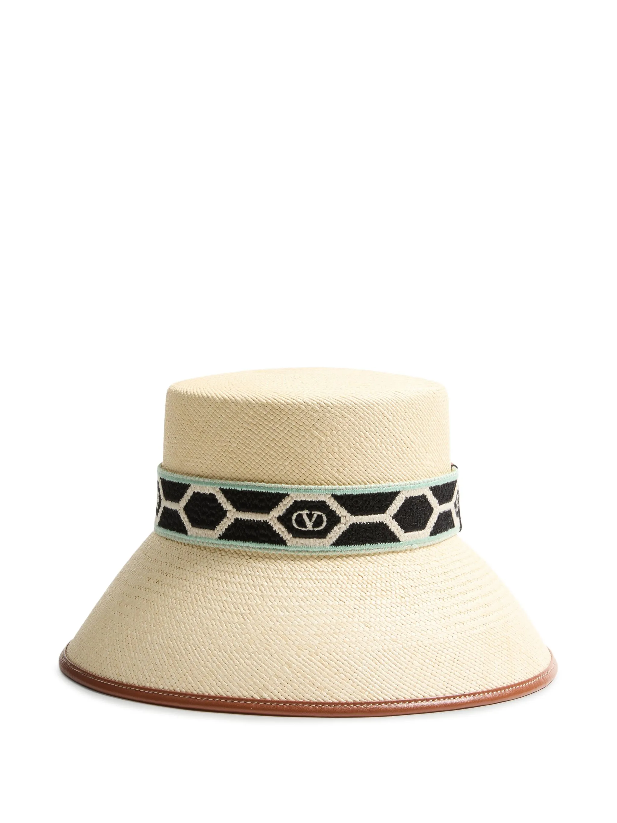 

Соломенная панама Antibes Valentino Garavani, нейтральный