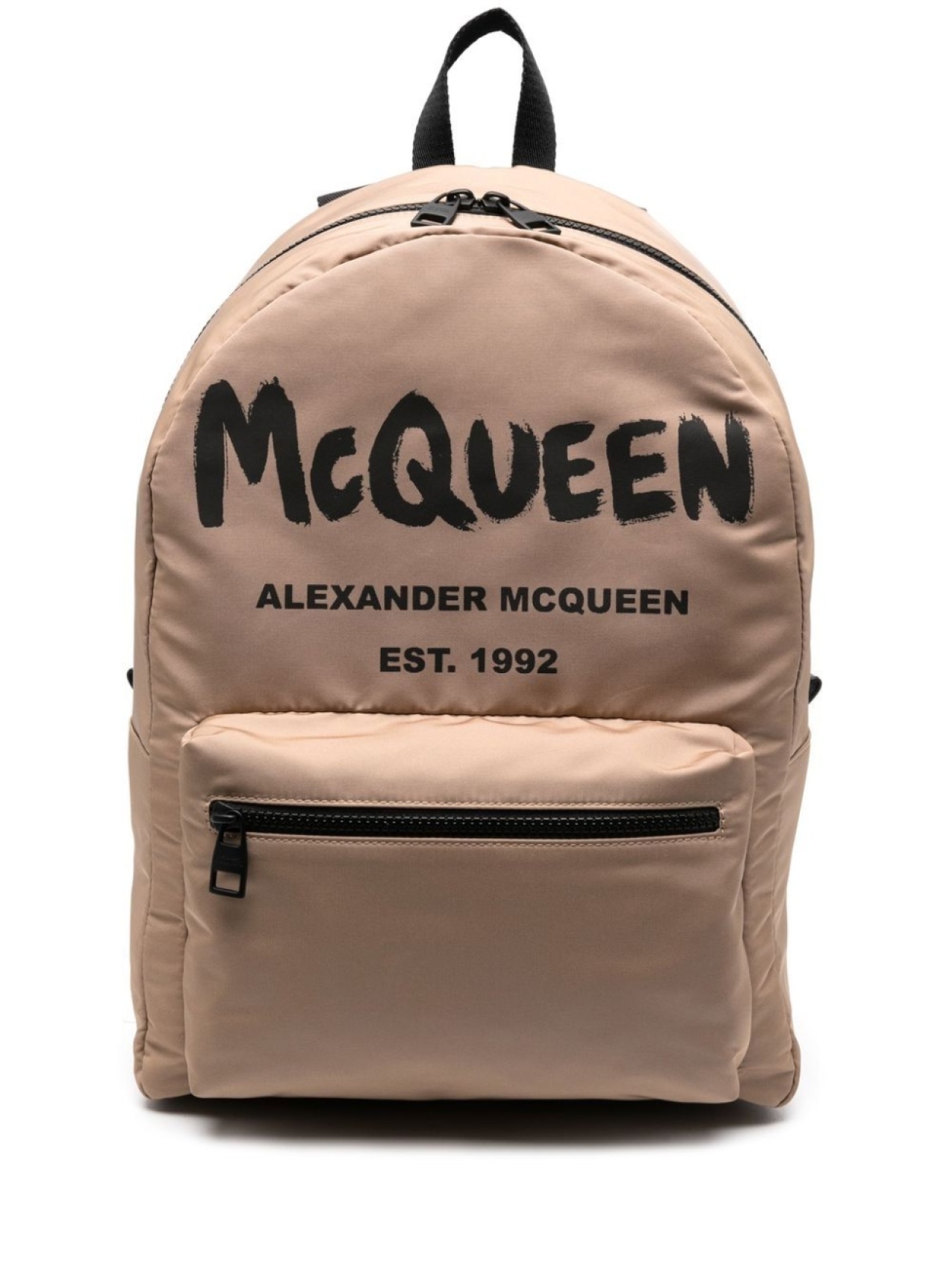 

Рюкзак с логотипом Alexander McQueen, бежевый