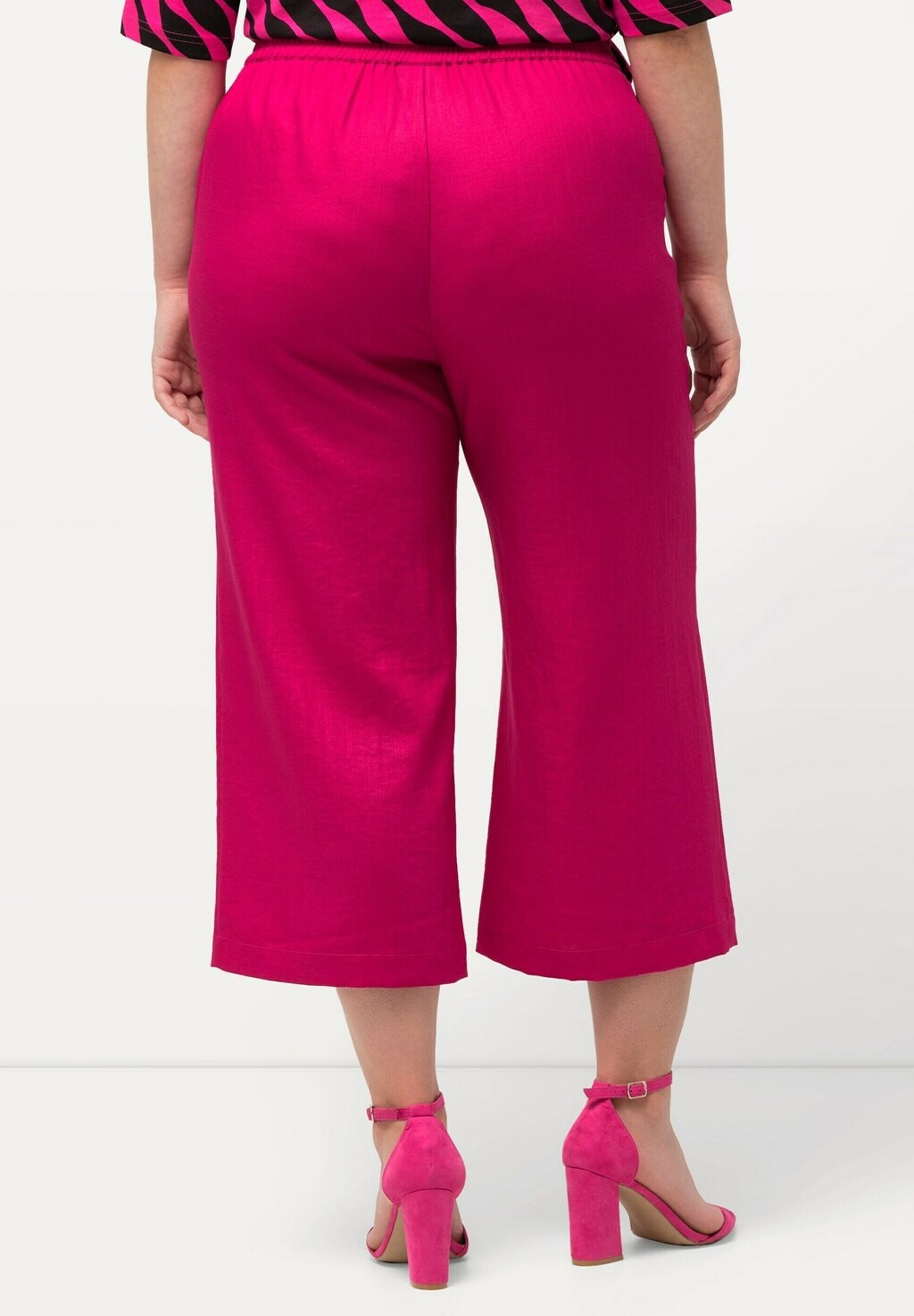 

Брюки WIDE LEG ELASTIC WAIST Ulla Popken, розовый