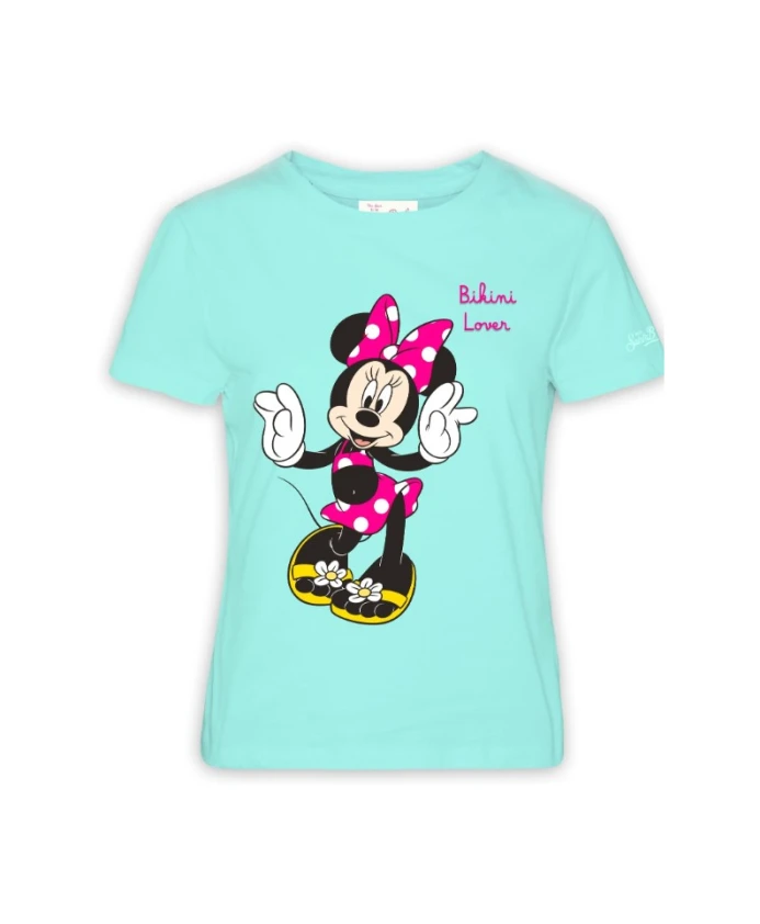 

Футболка с круглым вырезом и принтом Минни Маус Mc2 Saint Barth, зеленый