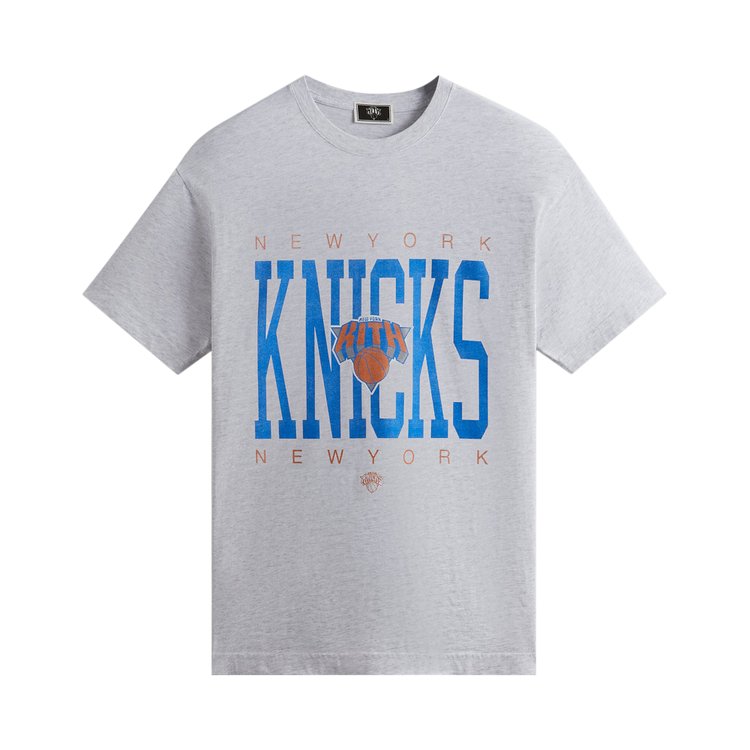 

Футболка Kith For The New York Knicks Home Court Vintage 'Light Heather Grey', серый