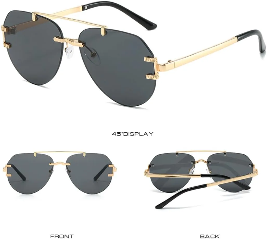 

Роскошные женские овальные солнцезащитные очки в классическом металлическом исполнении для вождения, модные мужские повседневные солнцезащитные очки VFDHN, Gold G15