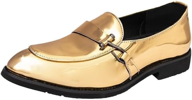 

Мужские классические кожаные лоферы Zestrelax, деловые мокасины, без шнурков, повседневные, удобные, для вечеринок и свадеб, золотой