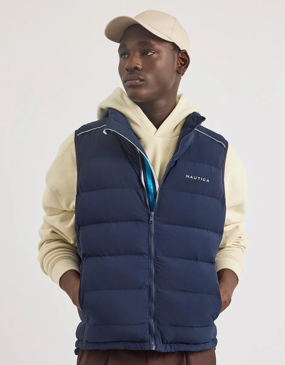 

Мужской стеганый жилет на молнии Nautica, синий