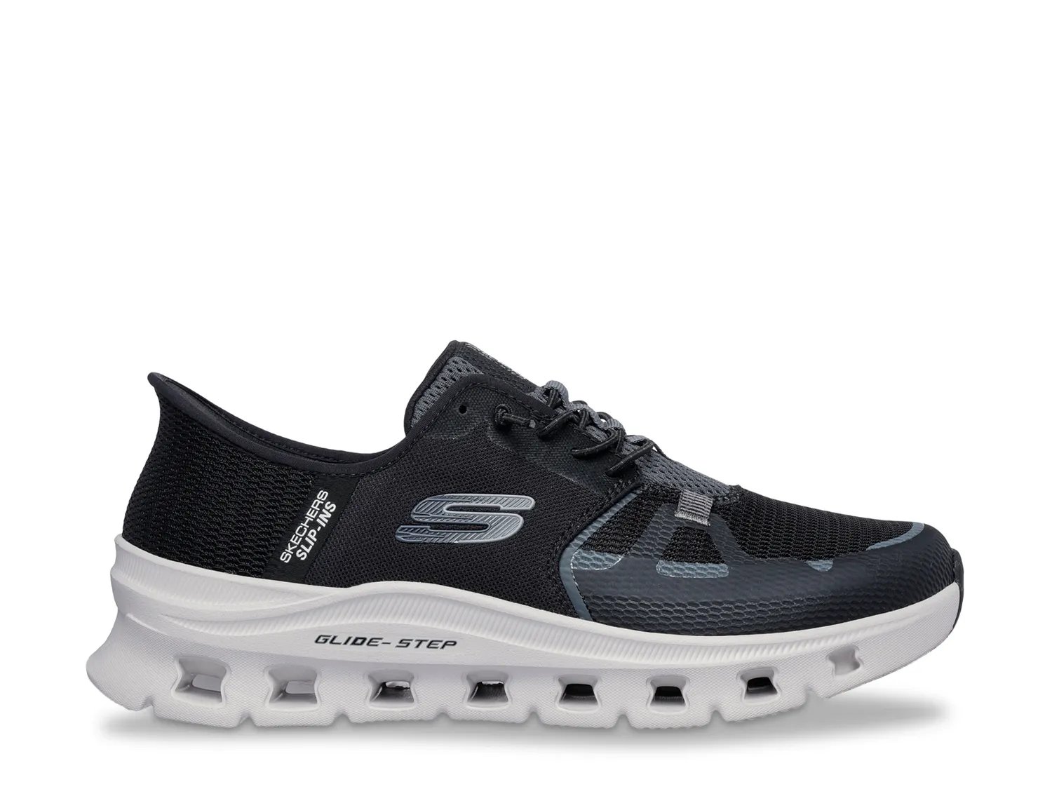 Кроссовки Skechers Slip-Ins Glide Step Pro Sneaker - Men's, черный/белый — фото 3