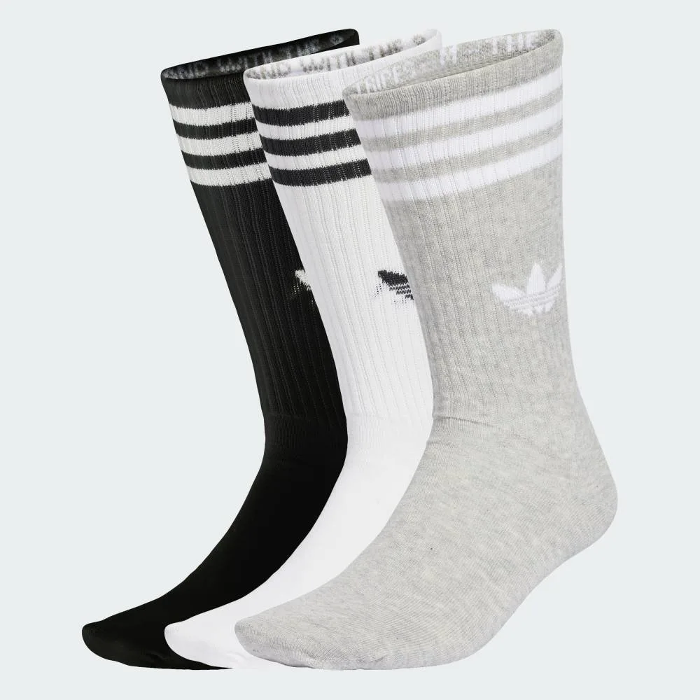 Высокие носки с тремя полосками, комплект из 3 пар. Adidas, white