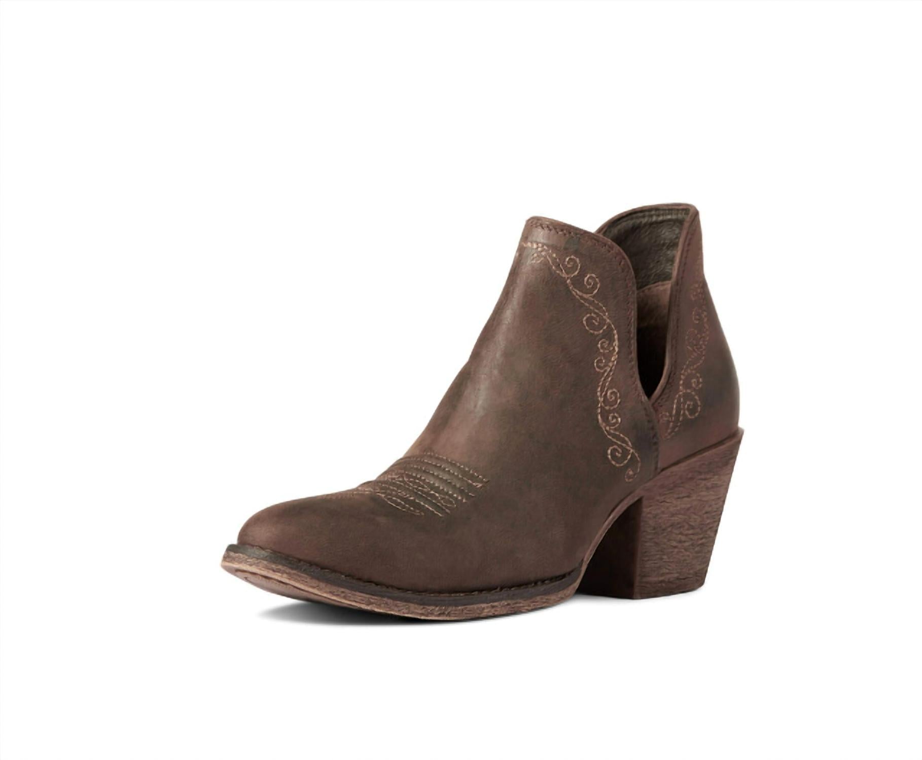 Женские ботинки Ariat Encore короткие на каблуке, темно-коричневый — фото 2