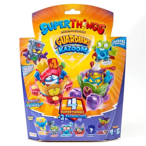 

Набор из 4 фигурок Super Things + 2 транспортных средств Guardians Of Kazoom S9 Pack4Of6 Magic Box