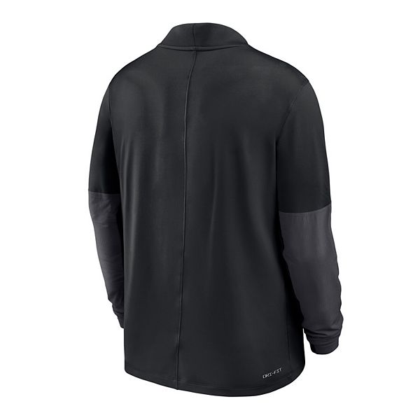 Мужская черная толстовка Oklahoma State Cowboys Dri-Fit с полузастежкой Nike — фото 4