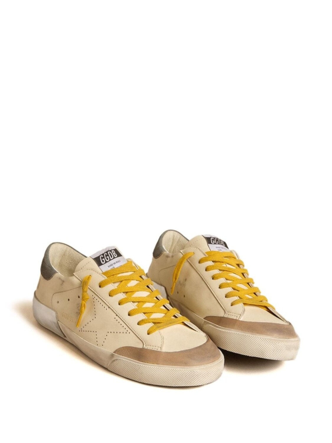 Golden Goose кеды Super-Star Penstar с перфорацией, нейтральный цвет — фото 3